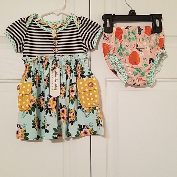 Matilda Jane Other - NWT Matilda Jane Cotten Stem Dress/ Diaper Cover